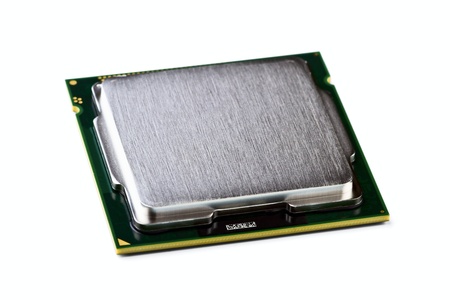 Processor isolated on a white background