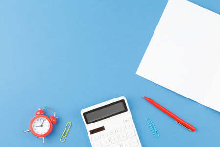 School accessories on the desk.