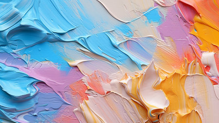 Oil paint colorful textured background for desktop, by ai generativeの素材