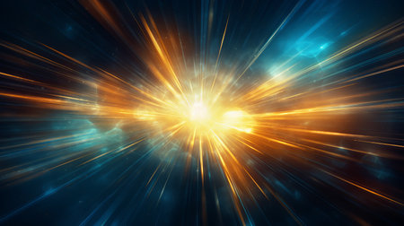 wallpaper acceleration at the speed of light in space. geometrically correct Futuristic light background, by ai generativeの素材
