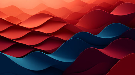abstract papercut background consisting of iridescent multi colored lines of stepped character. layers of paper like in quilling., by ai generativeの素材