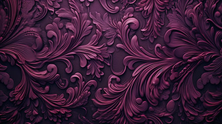 Glamorous Background with leaves. colorful geometrically correct wallpaper, by ai generativeの素材