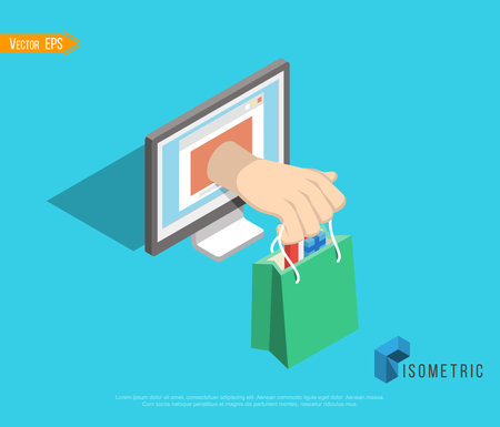 infographics background E-commerce. Business concept. Set iconsのイラスト素材