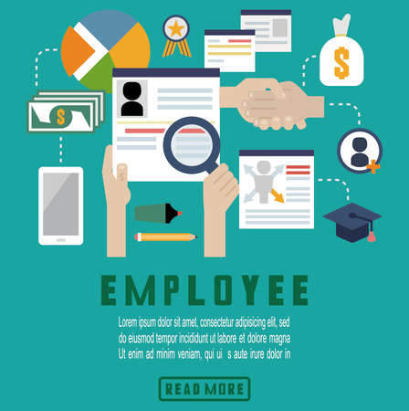 Employee motivation - iconsのイラスト素材