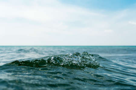 Nature background of transparent sea waterの写真素材