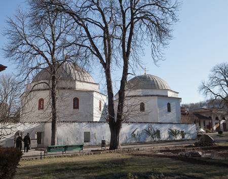 Bakhchisaray, Crimea, Ukraine - January 04, 2012. Museum 'Residency of Crimean Khan'. Old muslim...