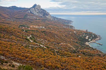 Crimean landscape  Coast of Bay Laspiの写真素材