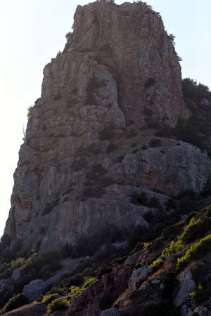 Mountains at sunset. Rock in evening timeの写真素材