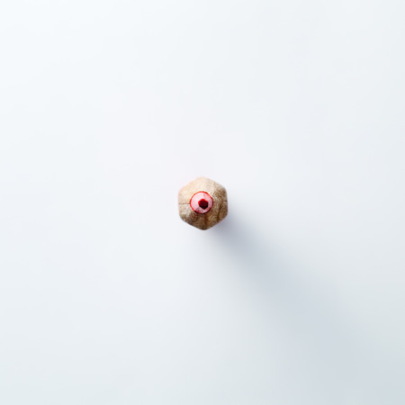 Front view colored pencil macro with shallow depth of fieldの写真素材