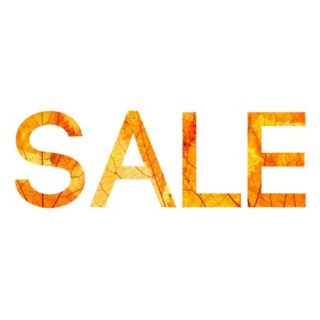 fall sale posterの写真素材