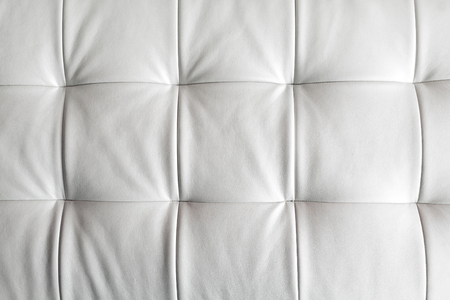 genuine leather upholstery whiteの写真素材
