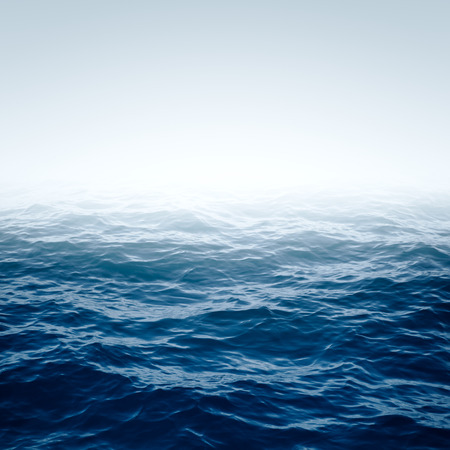 Blue Ocean with waves and clear blue sky Blue water surface Blue Ocean with waves and clear blue sky Blue water surface