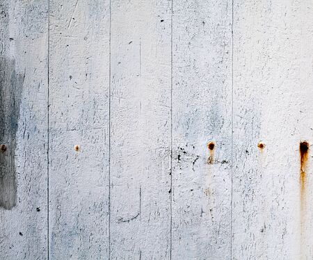 Old white wooden planks vintage backgroundの写真素材