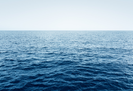 Blue clear sea and sky, Ocean with waves and clear blue sky, selective focus Blue clear sea and sky, Ocean with waves and clear blue sky, selective focus