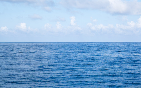 Ocean and cloudy sky,morning sea backgroundの写真素材