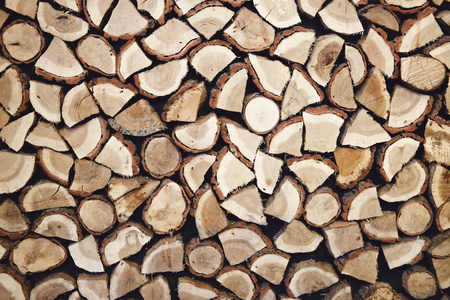 stack of firewood background