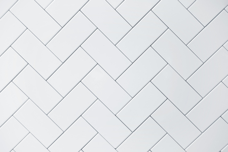 white ceramic brick tile wall backgroundの写真素材