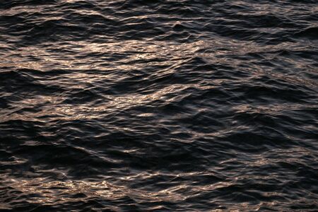 ocean surface after sunset, dark water surface background