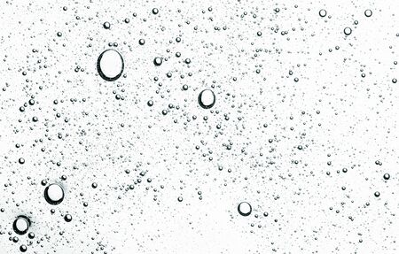 Liquid transparent gel with bubbles close-up,  gel cream texture, oxygen bubbles, close-up mineral...