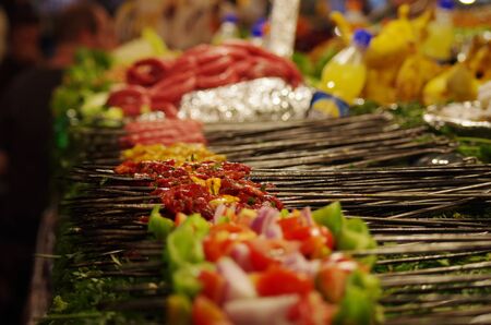 Moroccan skewersの写真素材