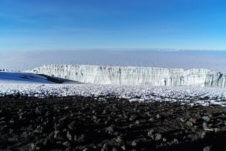 Kilimanjaro glaciersの写真素材