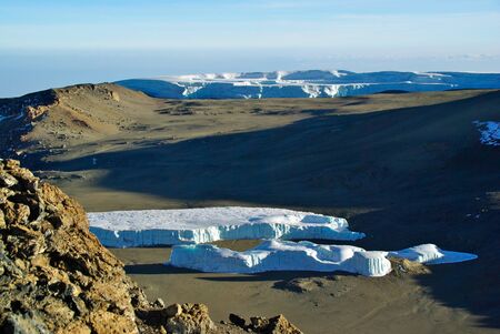 Kilimanjaro glacierの写真素材
