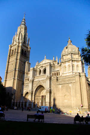 Toledo (Spain), view of the Cathedralの写真素材