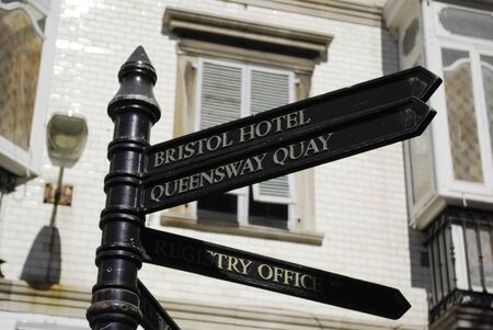 GIBRALTAR,UK - CIRCA AUGUST, 2008 - British style on the streets of the overseas territory of Gibraltar.のeditorial素材