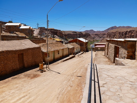 Village of Caspana .The desert of Atacama in the north of Chile is the driest region on earth.の写真素材