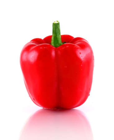Red pepper isolated on white. の写真素材