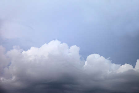 blue sky background with white clouds の写真素材