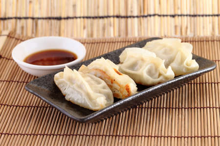 Japanese Dumplingsの写真素材
