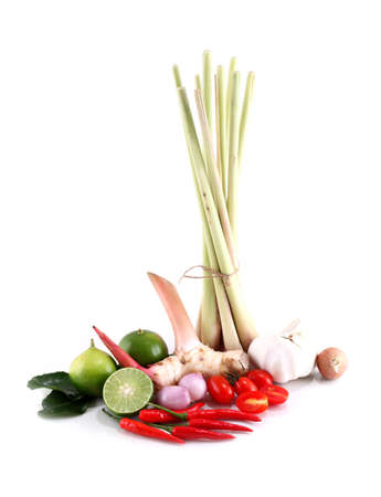 Asian herb and spicy  Tom Yum  ingredients foodの写真素材