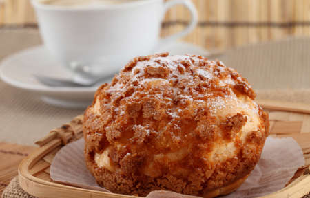 fresh bread and the morning coffee 