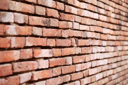 Red brick wallの写真素材