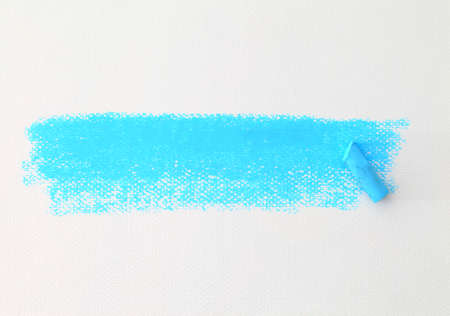 pastel stick dust on white paper の写真素材