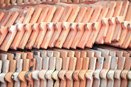 tile in side view detail as background 
