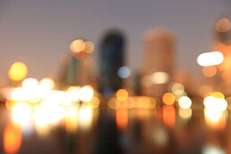 City at night - blur photo,Bokeh background