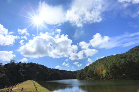 Pang Ung Forestry Plantations, Maehongson, North of Thailandの写真素材