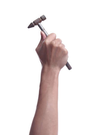 Hammer Handle on white backgroundの写真素材