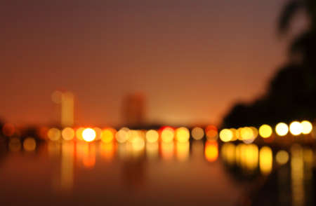 City at night - blur photo,Bokeh backgroundの写真素材