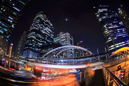 ht traffic in sathorn road ,Bangkok