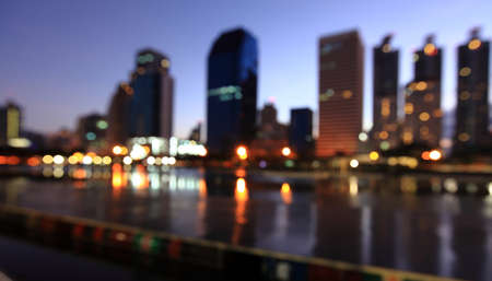 City at night - blur photo,Bokeh backgroundの写真素材