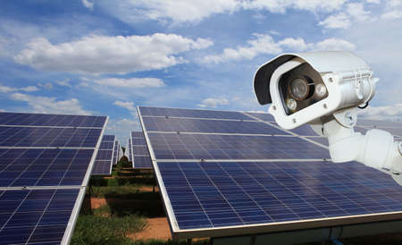 Security of solar power plant.cctv cameras secure solar .