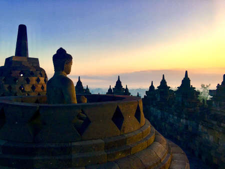 Burubudur is a Buddhist temple, one of the most importtant and largest in yogyakarta Indonesia.