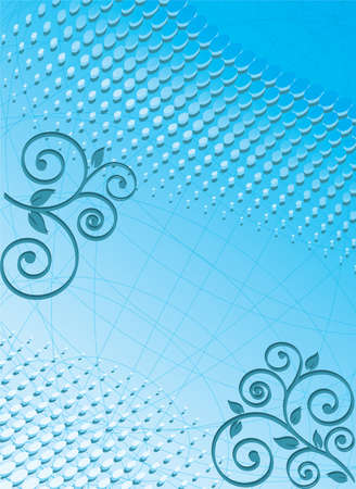 Twirl on a blue backgroundのイラスト素材