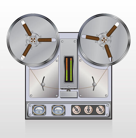 Recorder for recording music on tapeのイラスト素材