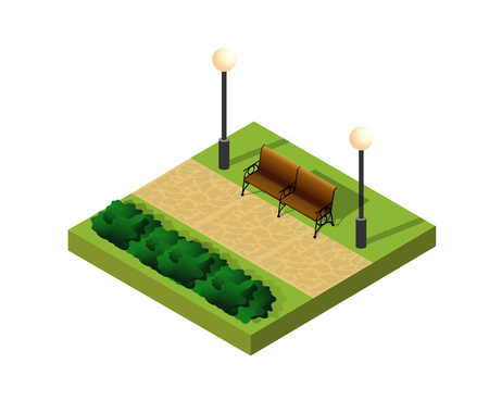 Natural ecological landscapeのイラスト素材