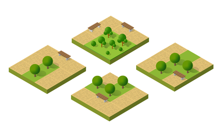 Natural ecological landscapeのイラスト素材