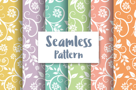 Seamless floral patternのイラスト素材